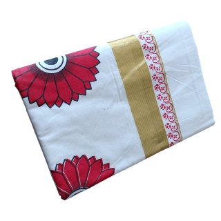 Womens Kerala Traditional Kuthampully Set Saree