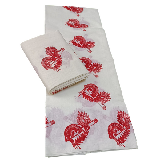 Womens Kerala Traditional Kuthampully Set mundu