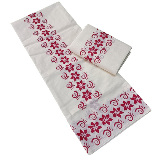 Womens Kerala Traditional Kuthampully Set mundu