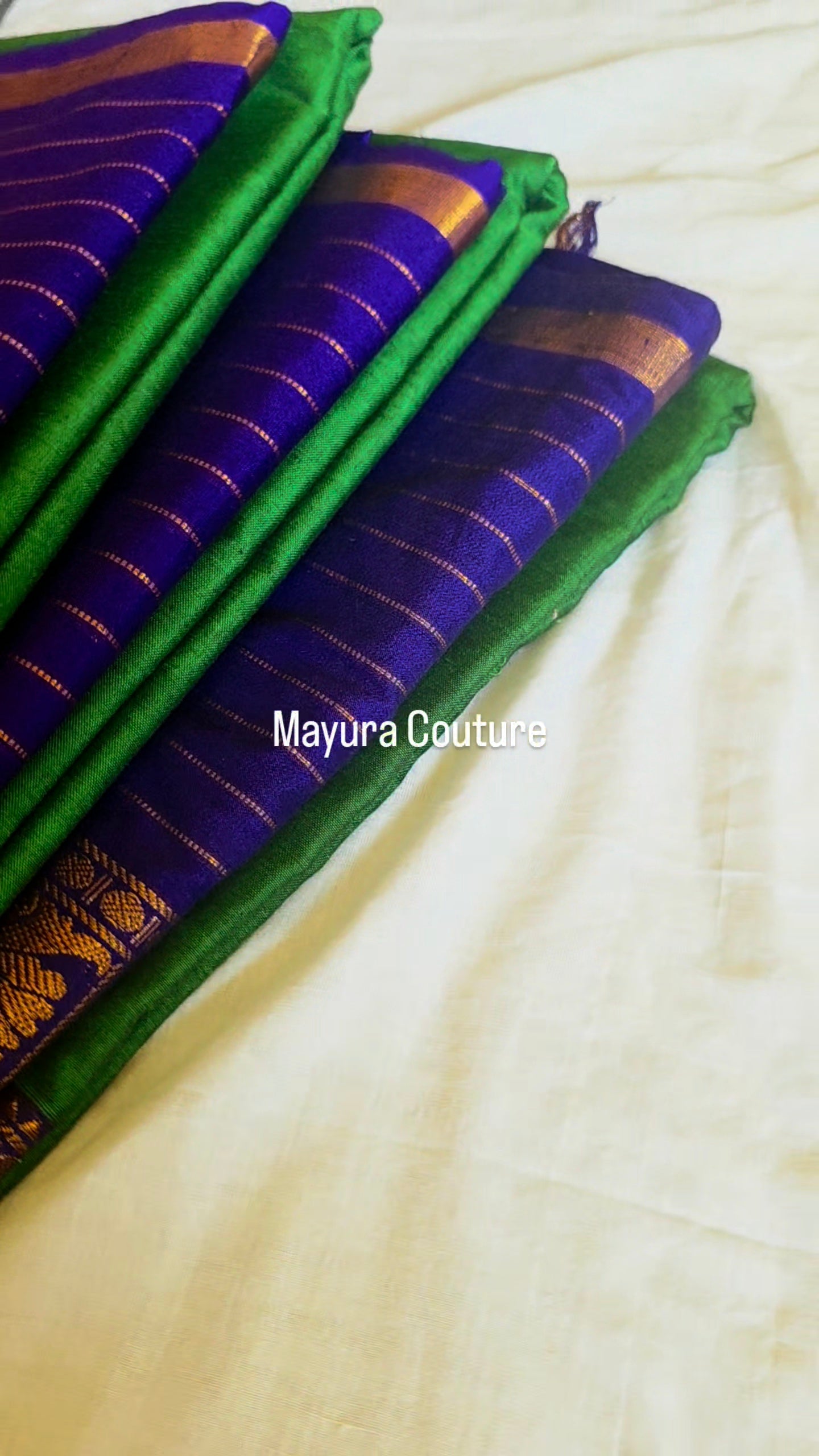 Narayanappat green and purple saree[NP01]