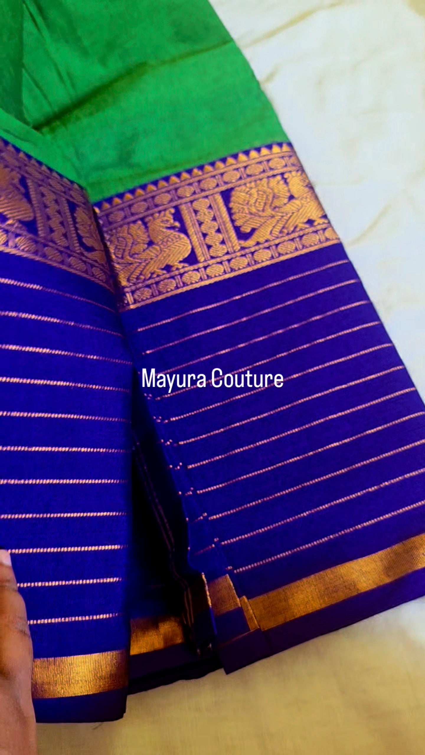 Narayanappat green and purple saree[NP01]