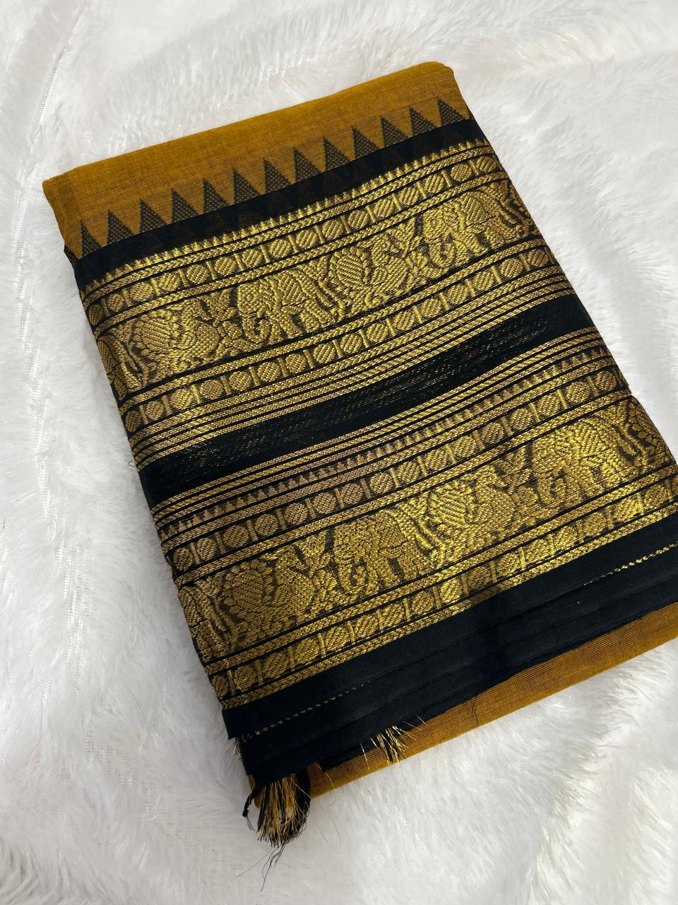 Pure Kanchi Cotton Saree [ MCSAR02 ]