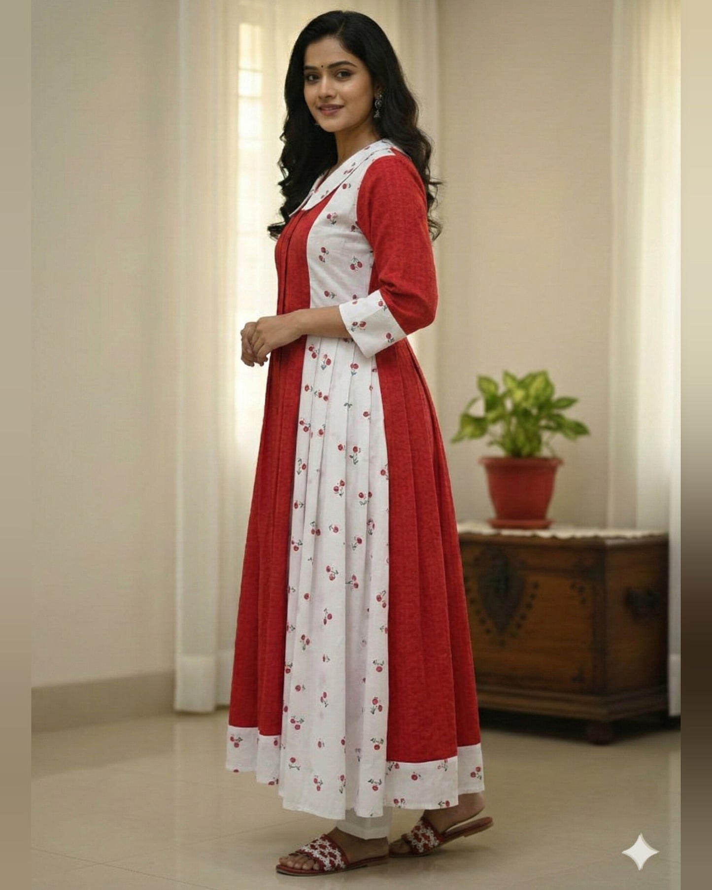 Hakoba Embroidered Cotton Kurti