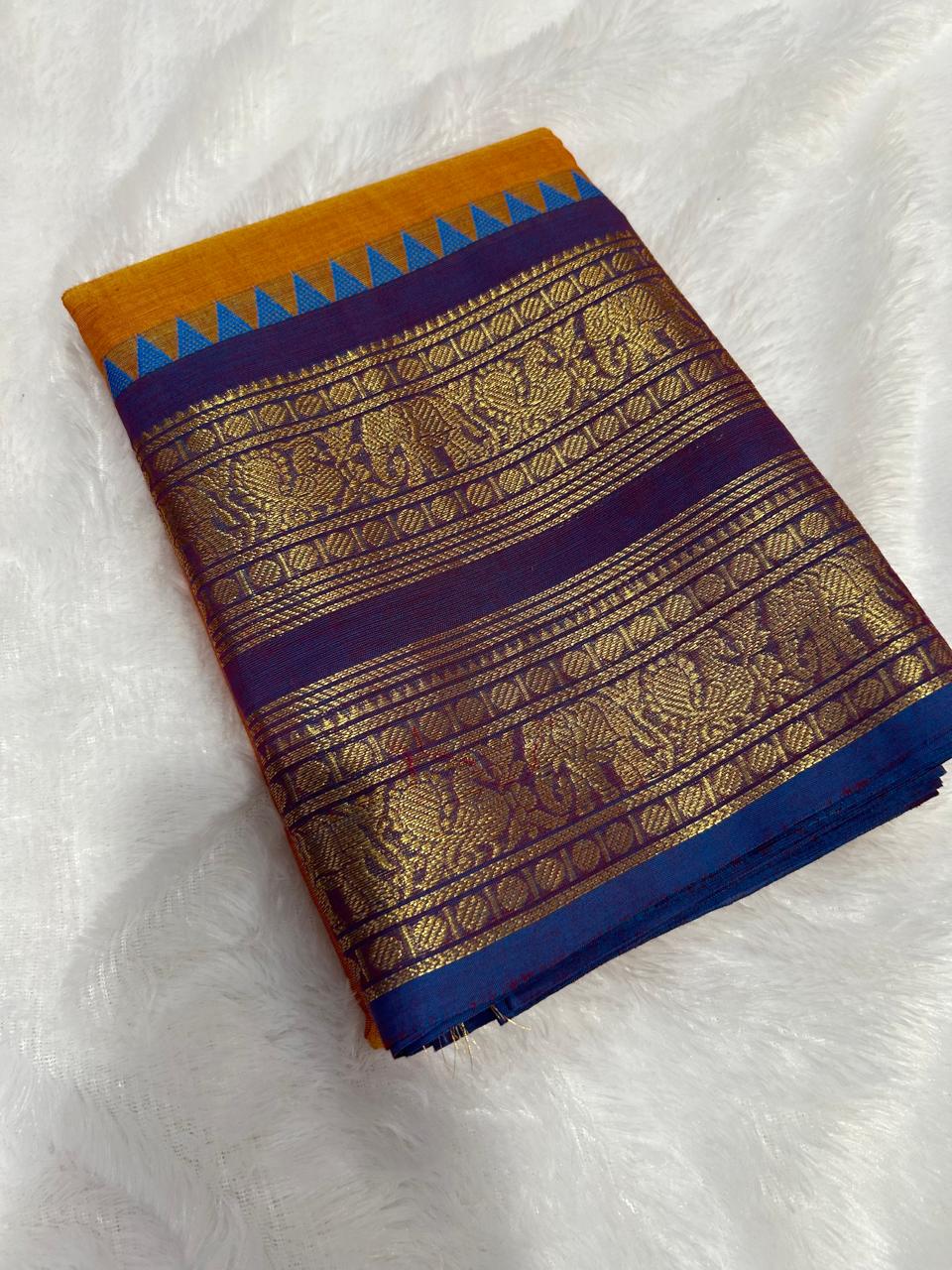 Pure Kanchi Cotton Saree [ MCSAR02 ]