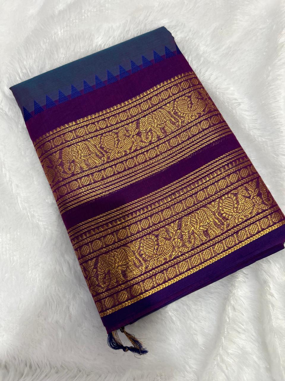 Pure Kanchi Cotton Saree [ MCSAR02 ]