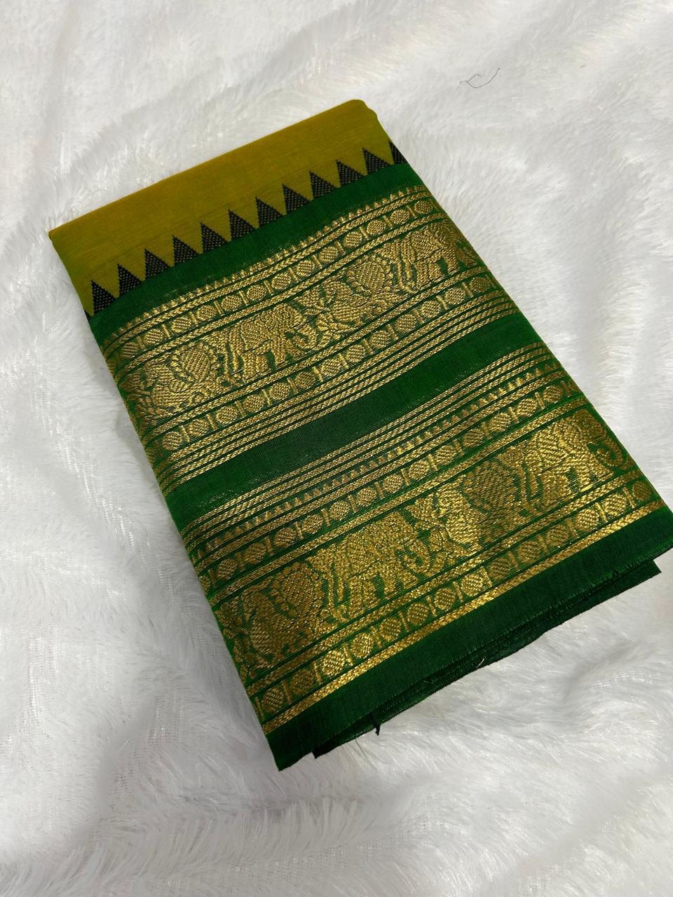 Pure Kanchi Cotton Saree [ MCSAR02 ]