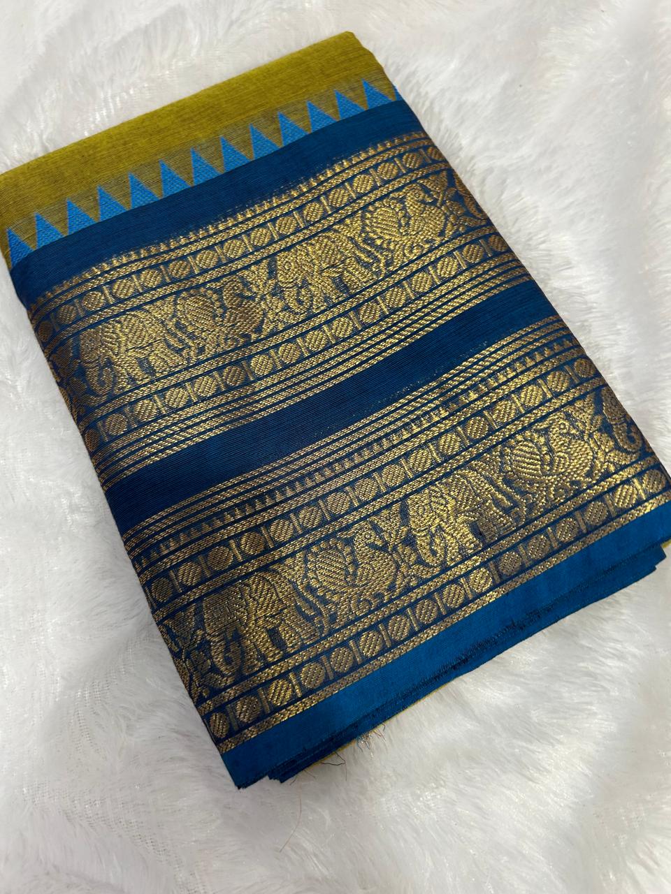 Pure Kanchi Cotton Saree [ MCSAR02 ]