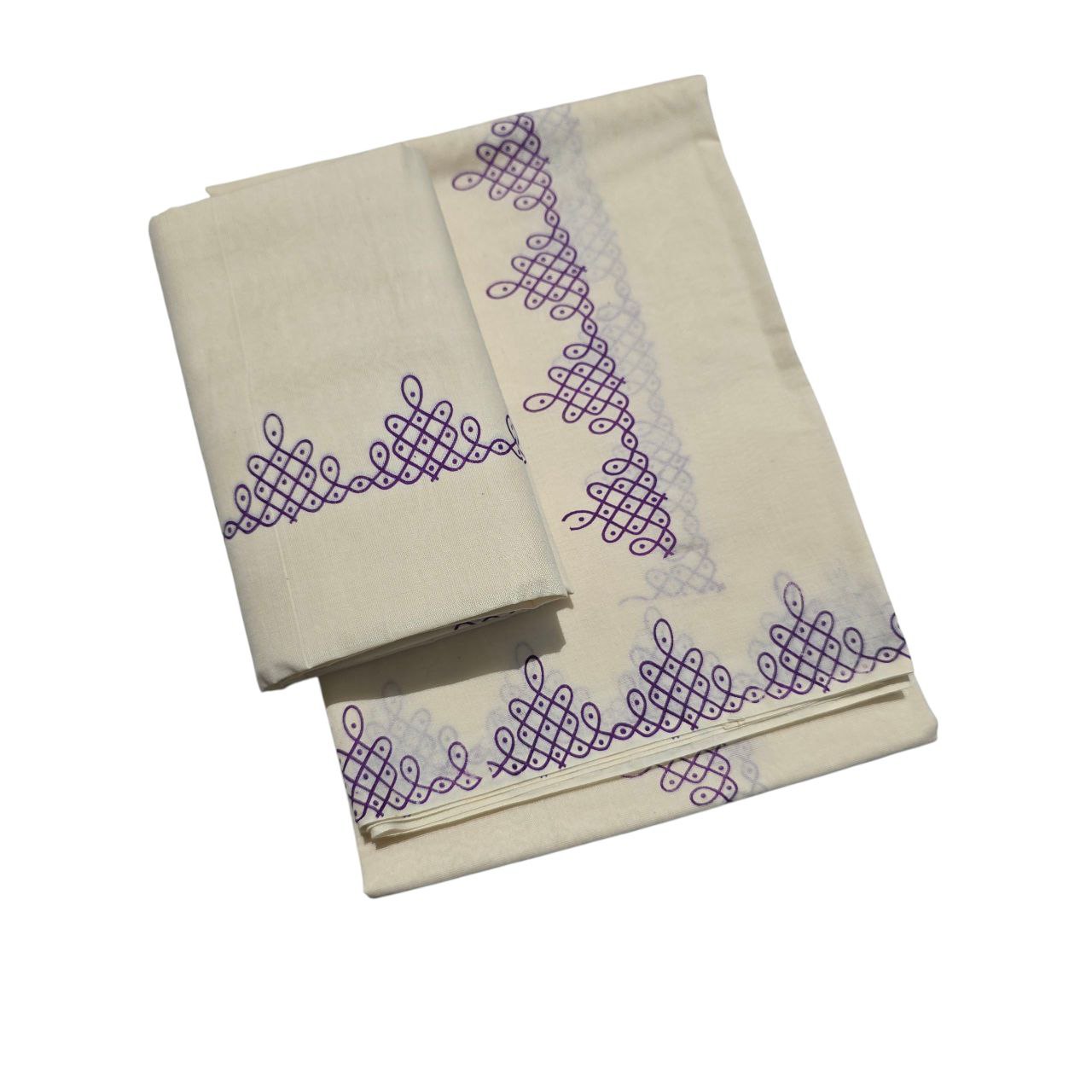 Kerala traditional Kuthampully cotton Set Mundu