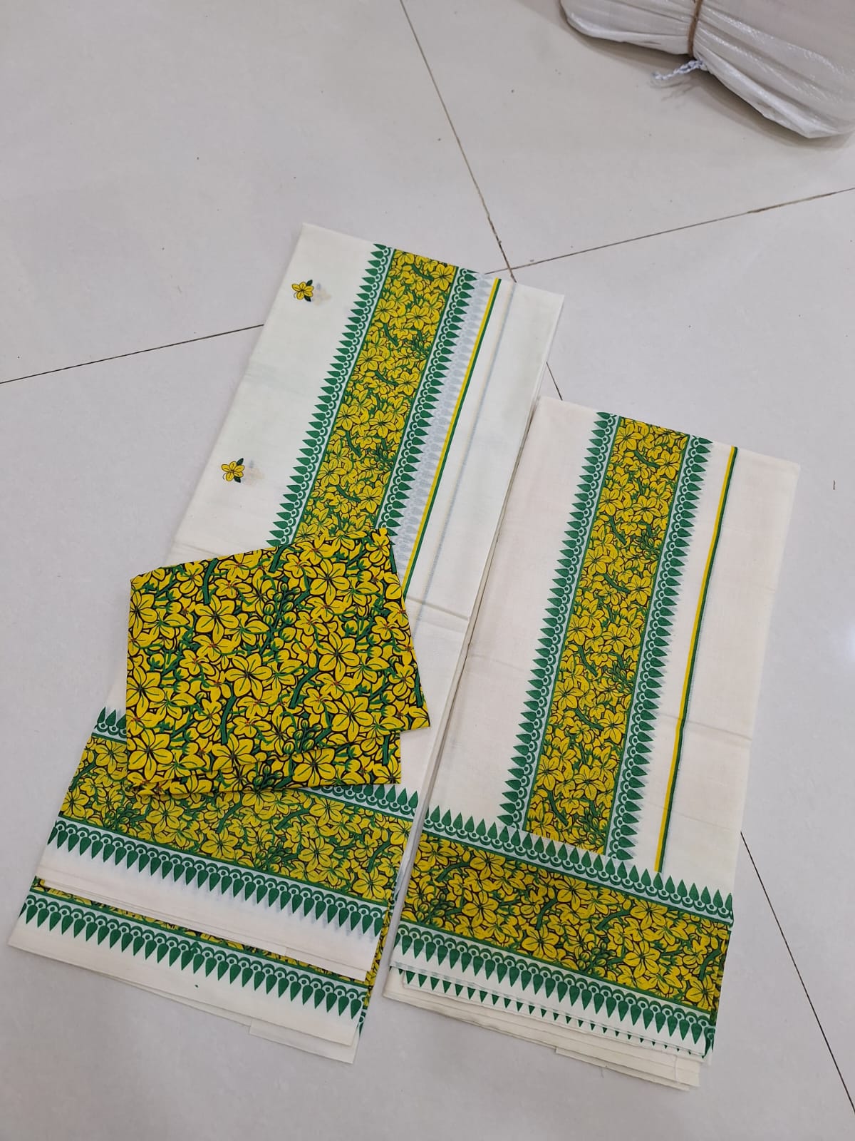 Vishu special kanikkonna cotton setmund for women with blouse piece | kerala saree | set setmundu | vishu special set mundu ( VISHU2026 )
