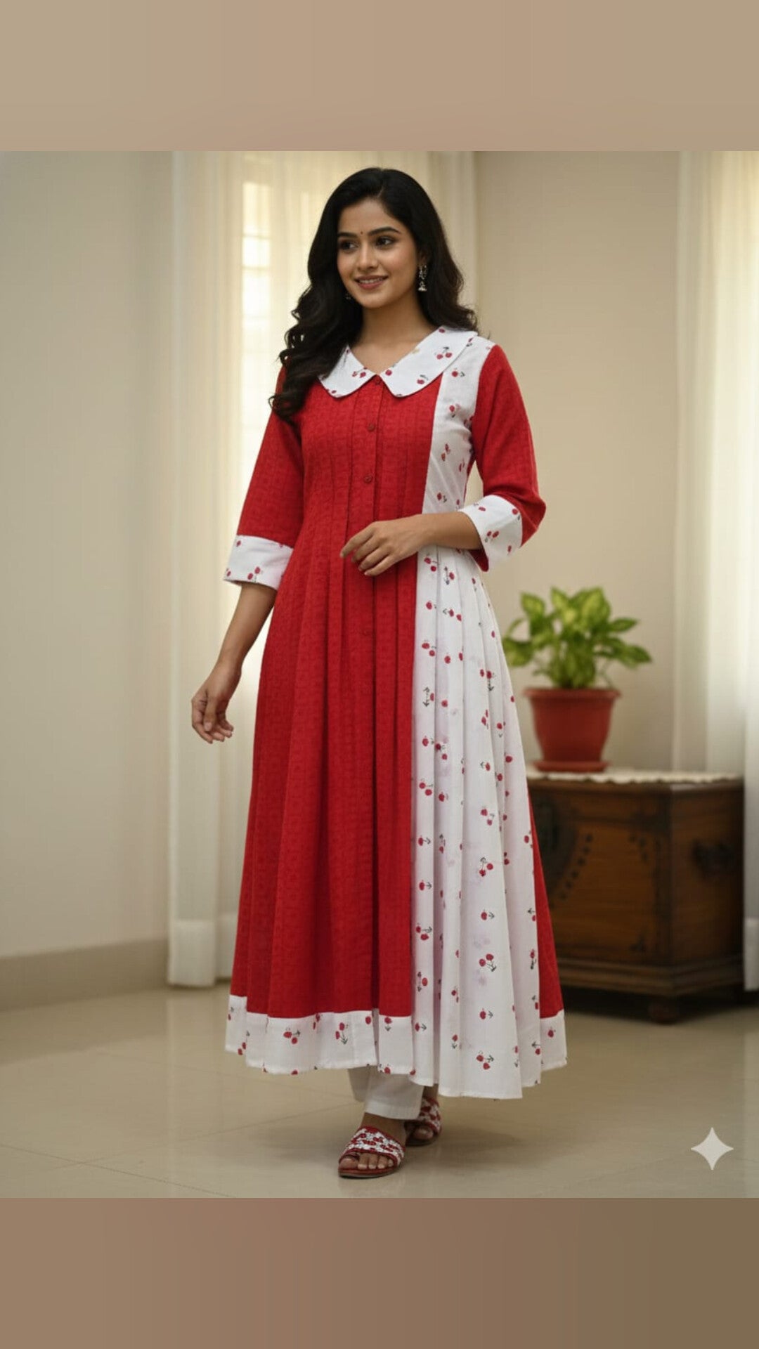 Hakoba Embroidered Cotton Kurti