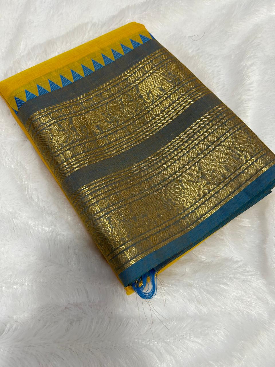 Pure Kanchi Cotton Saree [ MCSAR02 ]