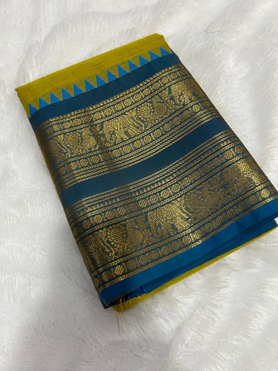 Pure Kanchi Cotton Saree [ MCSAR02 ]
