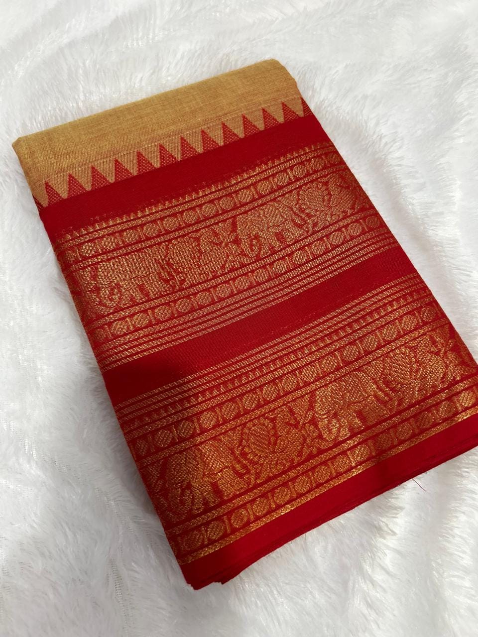 Pure Kanchi Cotton Saree [ MCSAR02 ]