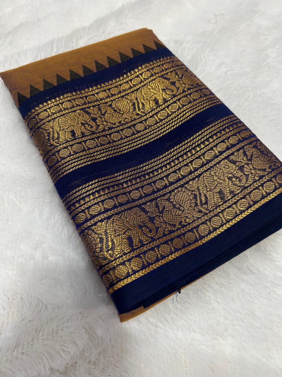 Pure Kanchi Cotton Saree [ MCSAR02 ]